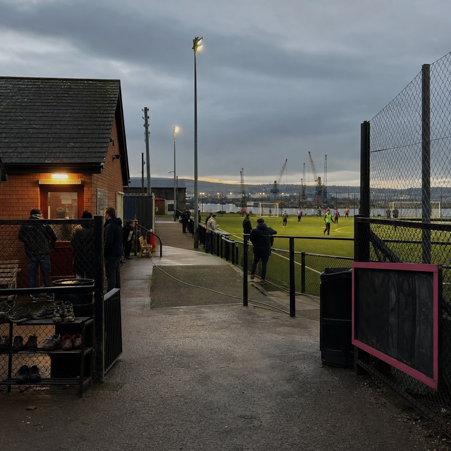 Lagan Harbour United, fictional demo club ground